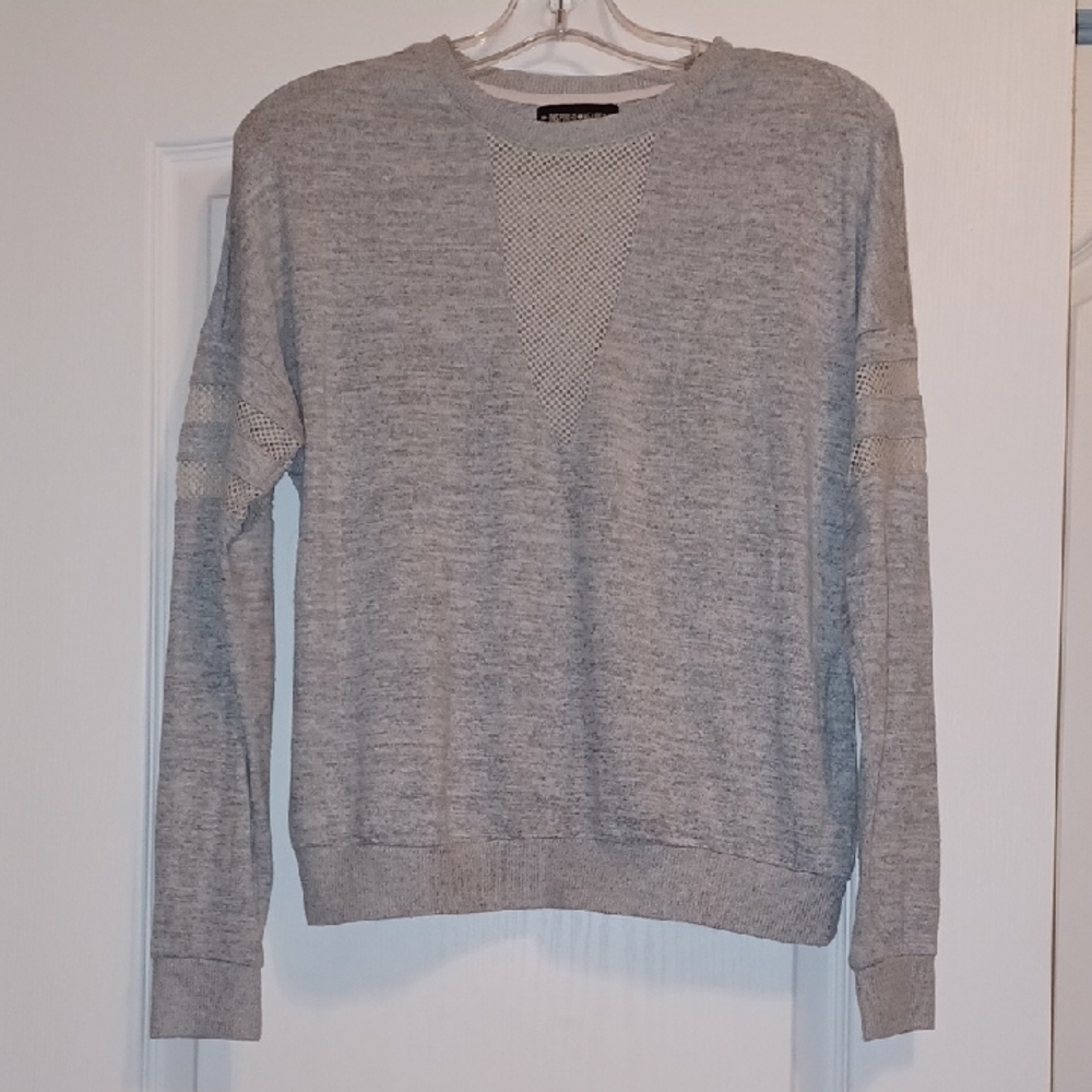 Inspired Hearts Light Gray Crewneck Sweater
